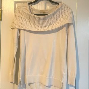 Michael Kors Cowl neck white sweater, M